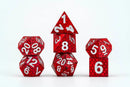 Dragon Scale Silicone Dice Set: Red (7ct Poly Set) by FANROLL