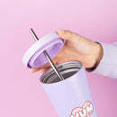 Pusheen Insulated Tumbler with Lid and Straw - 18.6 oz Stainless Steel