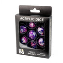 Fanroll: 7 Dice Set: Eternal Purple and Blue