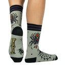 WIDOW'S WEB CREW SOCKS