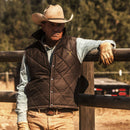 Yellowstone Button Up Vest, Brown