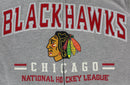 Chicago Blackhawks Men's Grey Zip Up Hoodie