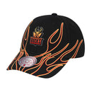 Milwaukee Bucks Flamez Dad Strapback Cap
