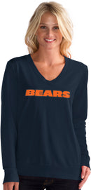 Chicago Bears Touch by Alyssa Milano Rhinestone Women's Navy Shirt