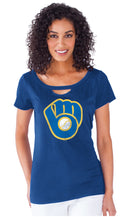 Milwaukee Brewers Women's Blue Team Spirit Tee