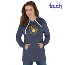 Milwaukee Brewers Glitter Throwback Logo Women's Pullover Hoodie, Navy