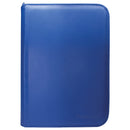 UP PRO BINDER 4 PKT VIVID ZIPPERED-BLUE