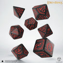 The Lord of the Rings Mordor Ornamented Dice Set by Q WORKSHOP