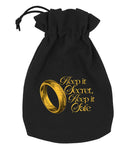 The Lord of the Rings One Ring Dice Pouch Keep It Secret Edition by Q WORKSHOP, Officially Licensed Dice Storage Accessory for RPG Dice & Tabletop Gaming, Age 14+