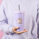 Pusheen Insulated Tumbler with Lid and Straw - 18.6 oz Stainless Steel