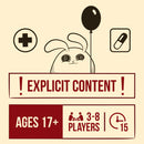 Exploding Kittens Horrible Therapist Base Edition, 3-8 Plauers, Age 17+
