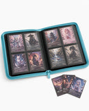 UP PRO BINDER 4 PKT VIVID ZIPPERED-LT.BLUE