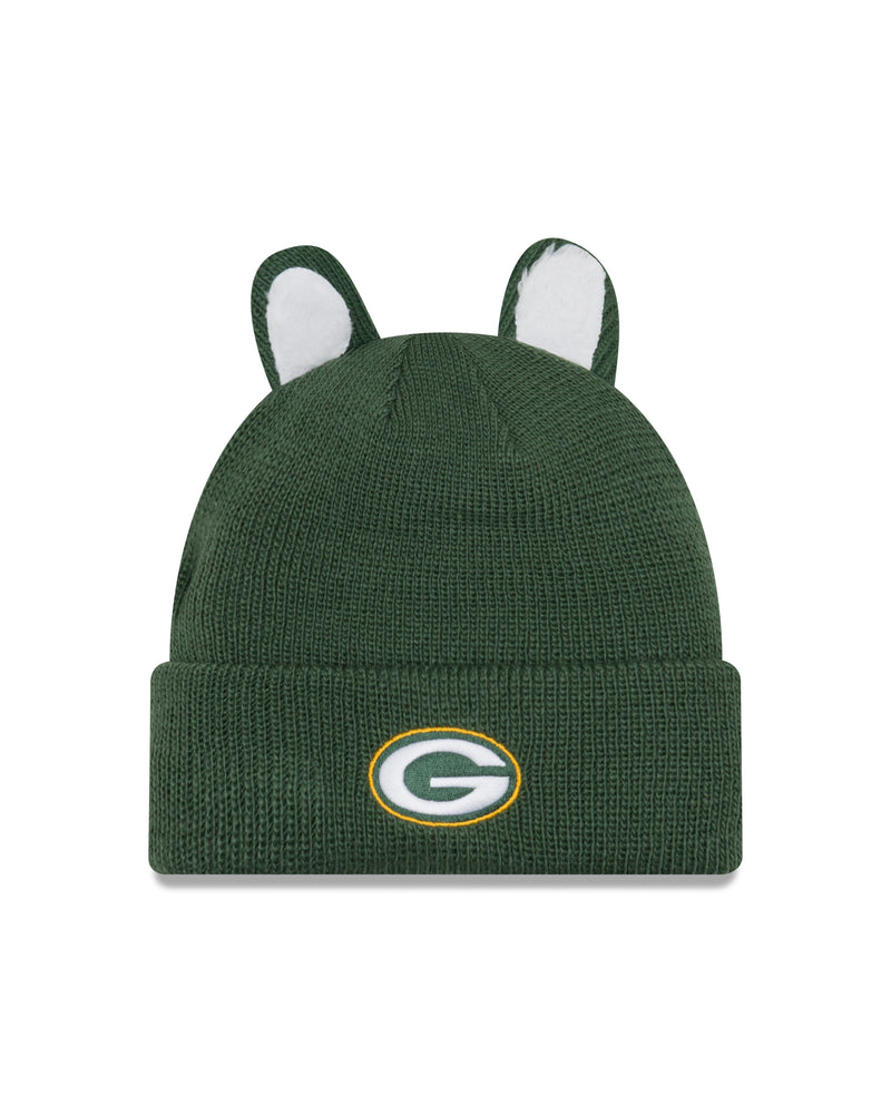 new era,green bay packers,cozy,cutie,skullie,beanie,winter,knit hat,clothing accessories