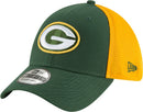 new era,green bay packers,39thirty,3930,2T,sided,two,tone,flex fit,baseball cap,hat,headwear,clothing accessories