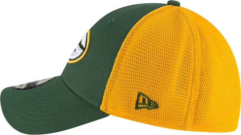 new era,green bay packers,39thirty,3930,2T,sided,two,tone,flex fit,baseball cap,hat,headwear,clothing accessories