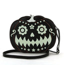 Glow In The Dark Jack O Lantern Pumpkin Crossbody Bag In Vinyl