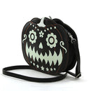 Glow In The Dark Jack O Lantern Pumpkin Crossbody Bag In Vinyl