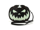 Glow In The Dark Jack O Lantern Pumpkin Crossbody Bag In Vinyl