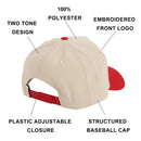 One Piece (Animated) Monkey D. Luffy Embroidery Aframe Snapback Hat Cream