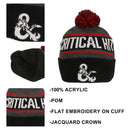 Bioworld Dungeons & Dragons Critical Role Cuff Beanie