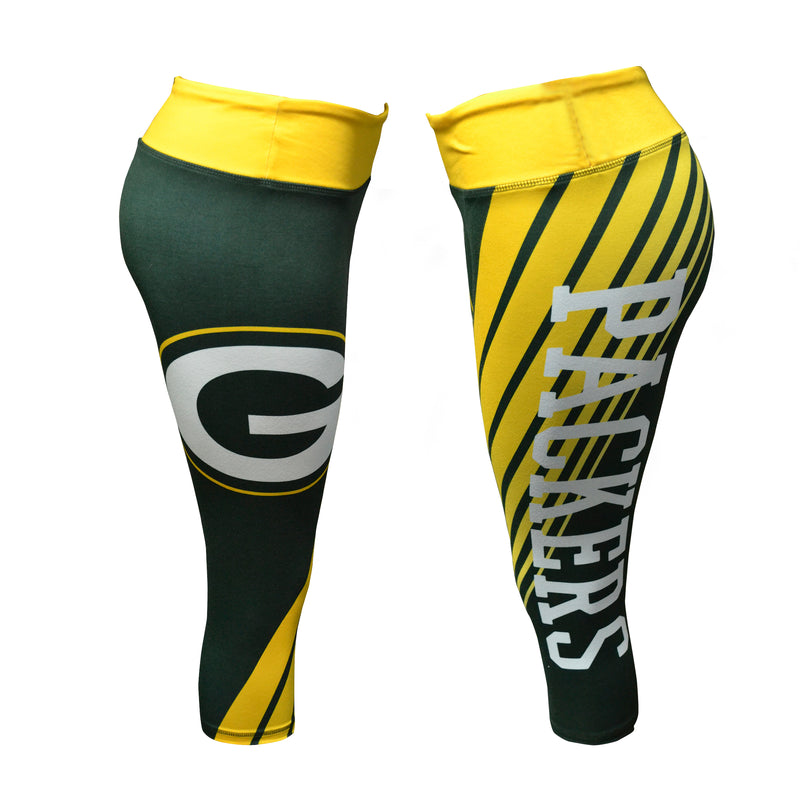 collect,concept,sports,green bay packers,capris,pants,bottoms,clothing accessories,leggings