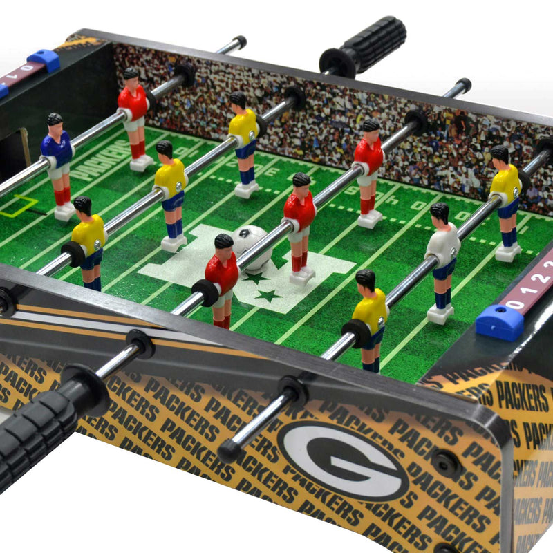 imperial,billiards,green bay packers,foosball,table,top,games,recreation,mancave,man,cave