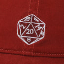 Dungeons & Dragons D20 Adult Red Unstructured Baseball Cap