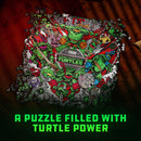 Teenage Mutant Ninja Turtles Jigsaw Puzzle – 1000 Piece TMNT Puzzle for Adults & Fans, Leonardo, Michelangelo, Donatello & Raphael Collectible Artwork, Ages 14+