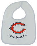 Chicago Bears 3 Pack Snap Bib Set