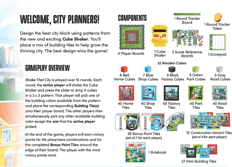 Shake That City - City Building Board Game