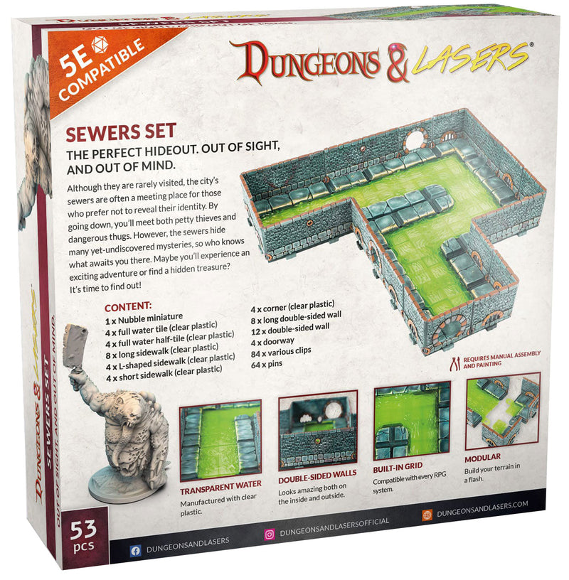 Dungeons & Lasers: Sewers Set | 5E Compatible