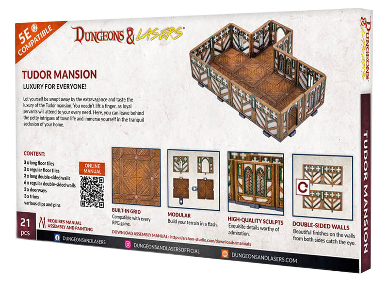 Dungeons & Lasers: Tudor Mansion | 5E Compatible
