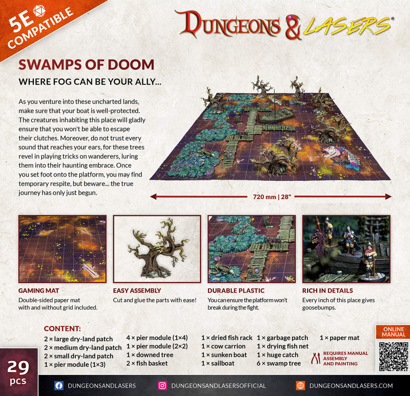 Dungeons & Lasers: Swamps of Doom | 5E Compatible
