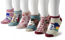 Disney Mickey Mouse Retro Women's Ankle Socks, Pink, 6-Pack, 9-11