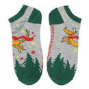 Dr. Seuss The Grinch Junior's 5 Pair Ankle Socks, 5-10