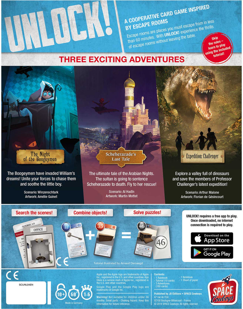 UNLOCK! Exotic Adventures Card Game | Escape Room Games for Adults and Kids