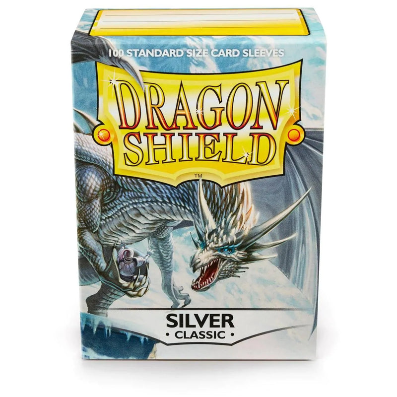 Dragon Shield Classic Card Sleeves, Silver, Standard Size (100ct)