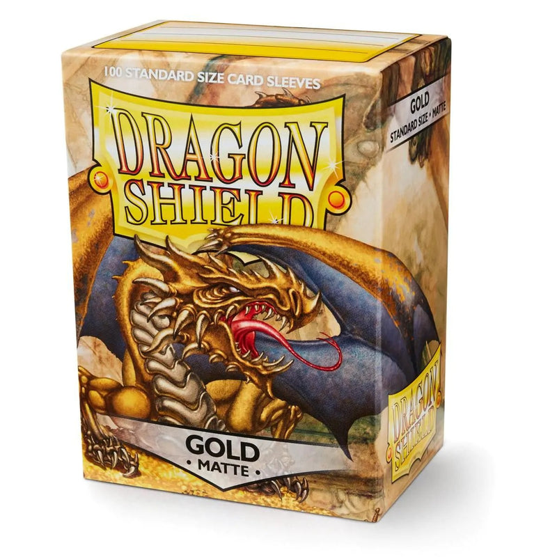 Dragon Shield Matte Card Sleeves, Standard Size, Gold (100ct)