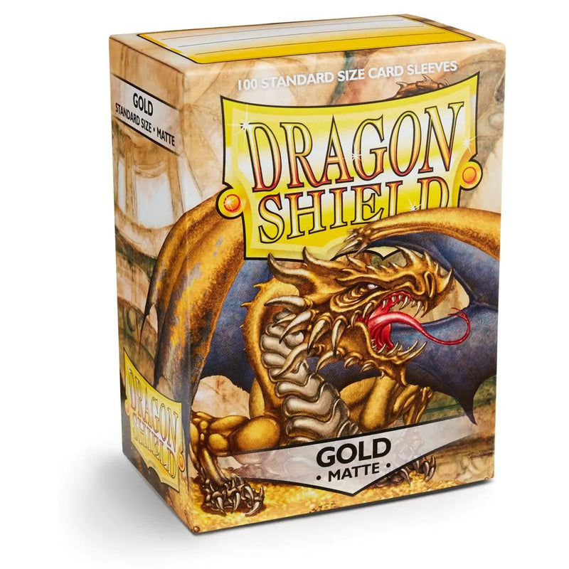 Dragon Shield Matte Card Sleeves, Standard Size, Gold (100ct)