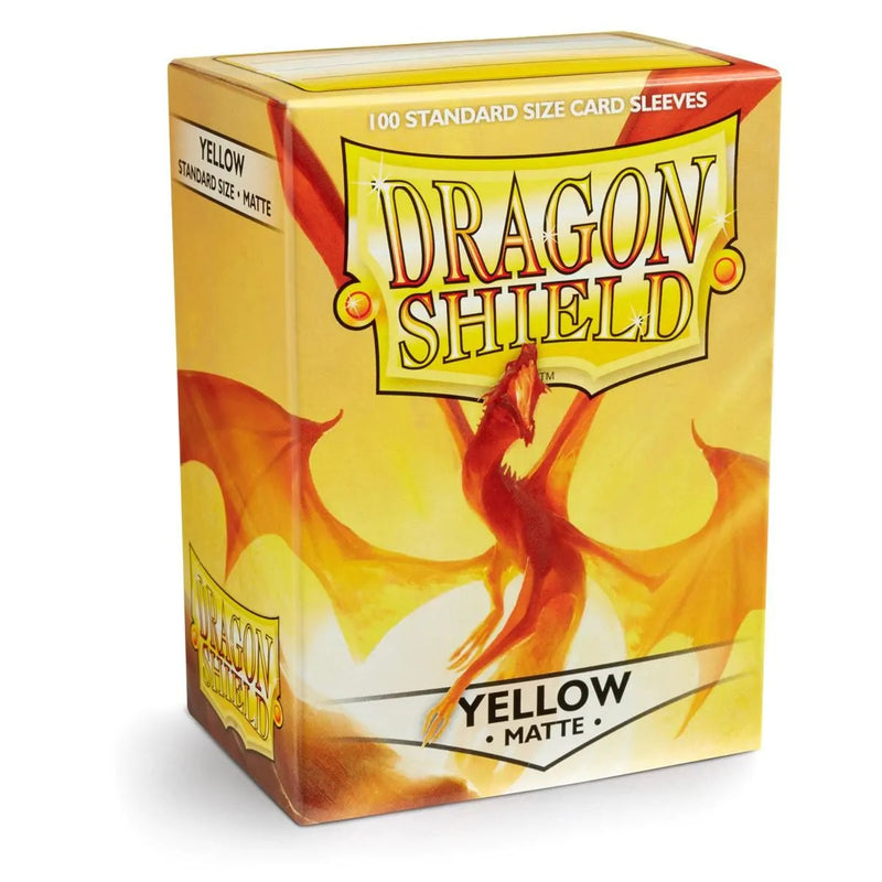 Dragon Shield Matte Card Sleeves, Standard Size, Yellow (100ct)