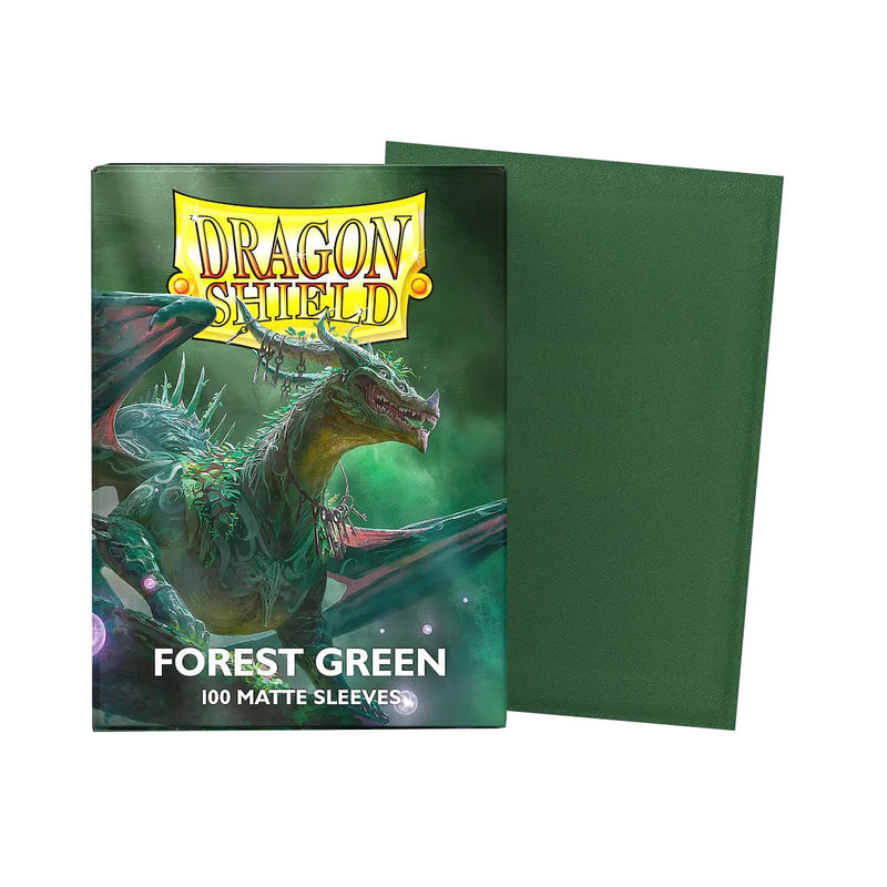Dragon Shield Matte Card Sleeves, Standard Size, Forest Green (100ct)