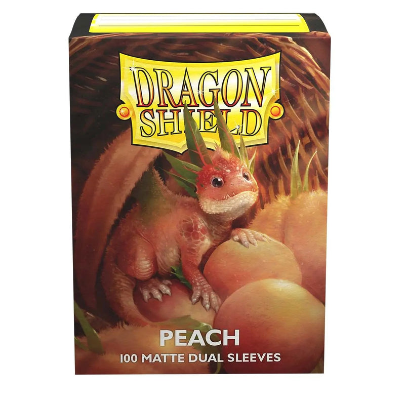 Dragon Shield Dual Matte Sleeves, Standard Size, Peach