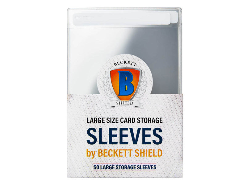 Beckett Shield Card Storage Sleeves, Large, 50 Pack