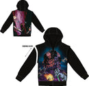 Star Wars Galagas Men's Black Sublimated Hoodie with Removable Sleeves