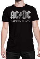 AC/DC Back in Black Men's Black Tee