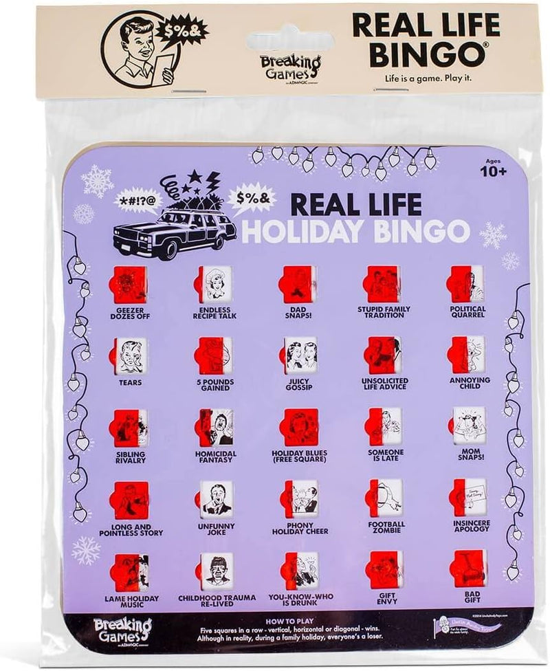 Real Life Holiday Bingo