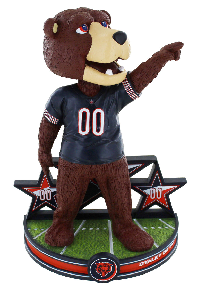 Chicago Bears Staley Da Bear Mascot Superstar Bobblehead, 8"