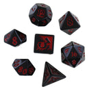 Blood Drenched Polyhedral Dice Set