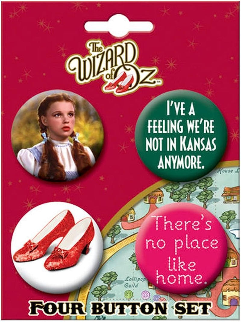 Wizard of Oz Dorothy 4 Button Set