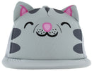 Big Bang Theory Soft Kitty Trucker Snapback Hat (Grey, Adjustable)